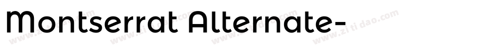 Montserrat Alternate字体转换